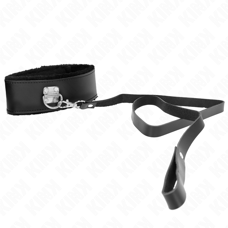 KINK - NECKLACE WITH BELT 116 CM WITH BLACK LEATHER STRAP ADJUSTABLE 40-48 CM X 6 CM - Bild 3