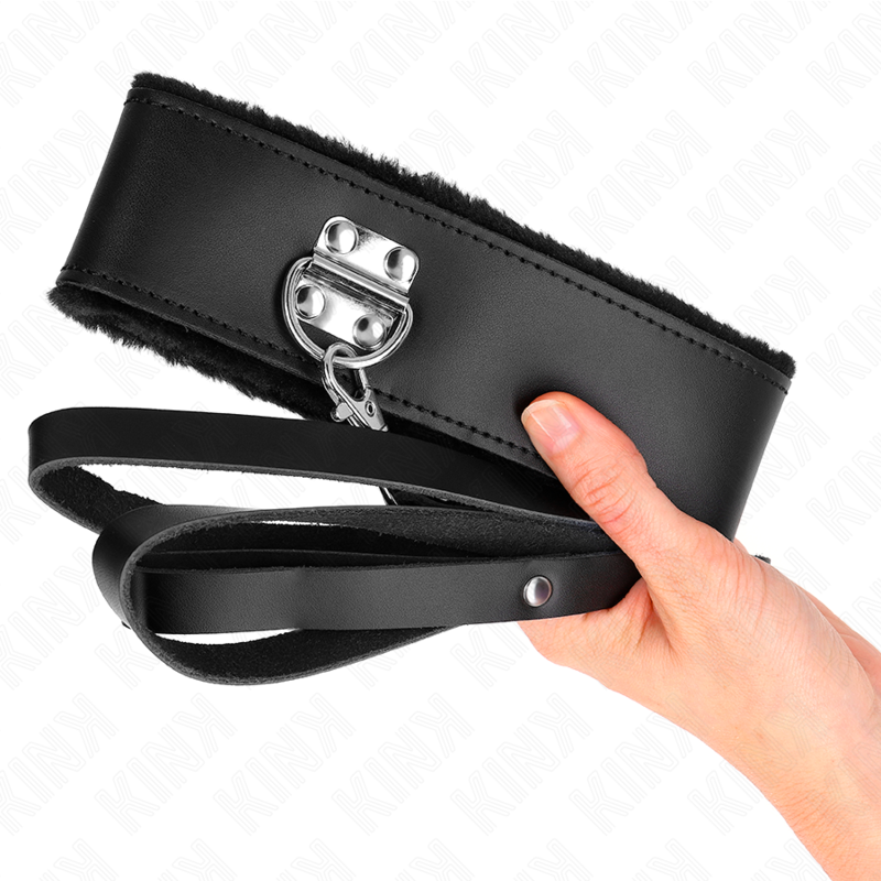 KINK - NECKLACE WITH BELT 116 CM WITH BLACK LEATHER STRAP ADJUSTABLE 40-48 CM X 6 CM - Bild 5