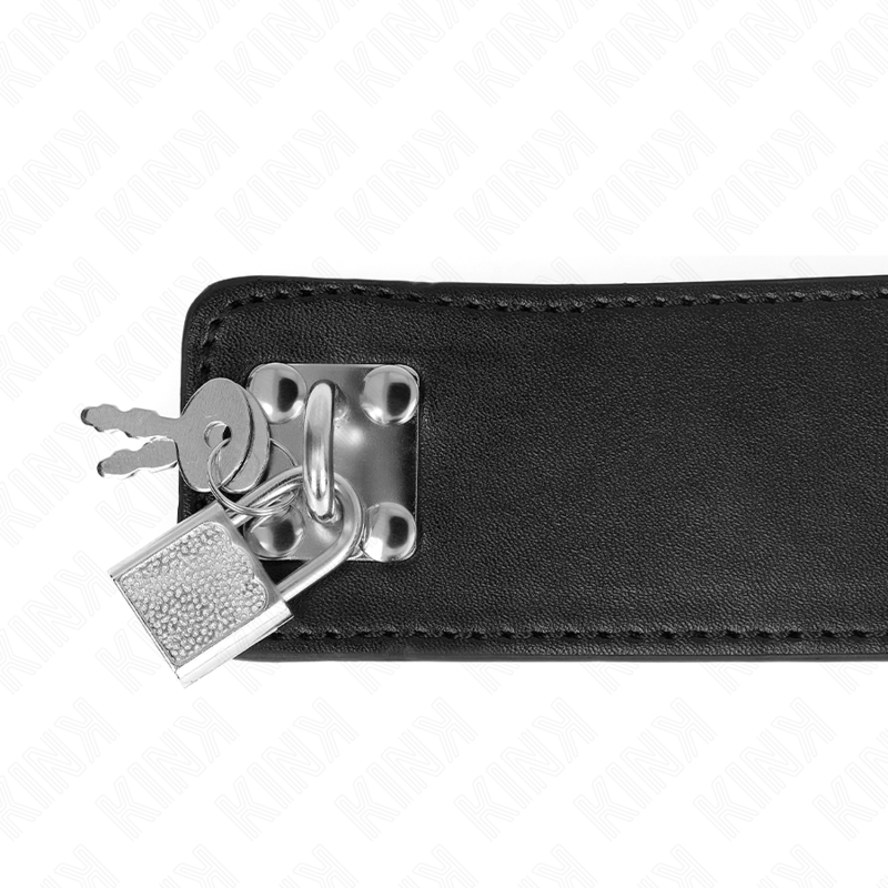 KINK - NECKLACE WITH BELT 65 CM WITH WIDE BLACK STRAP ADJUSTABLE 33.5-41 CM X 5 CM - Bild 5