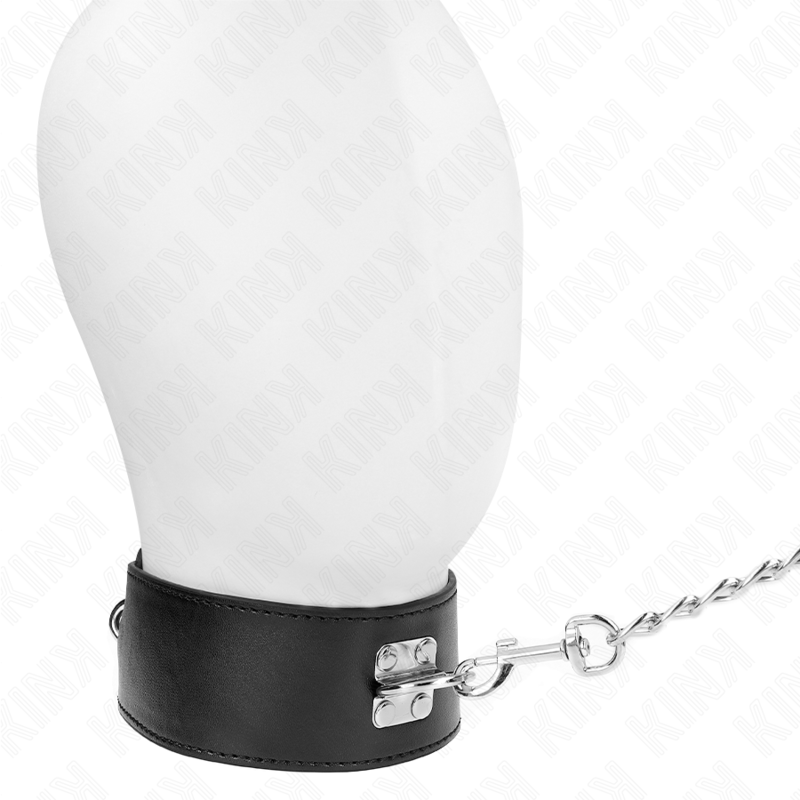 KINK - NECKLACE WITH BELT 65 CM WITH WIDE BLACK STRAP ADJUSTABLE 33.5-41 CM X 5 CM - Bild 3