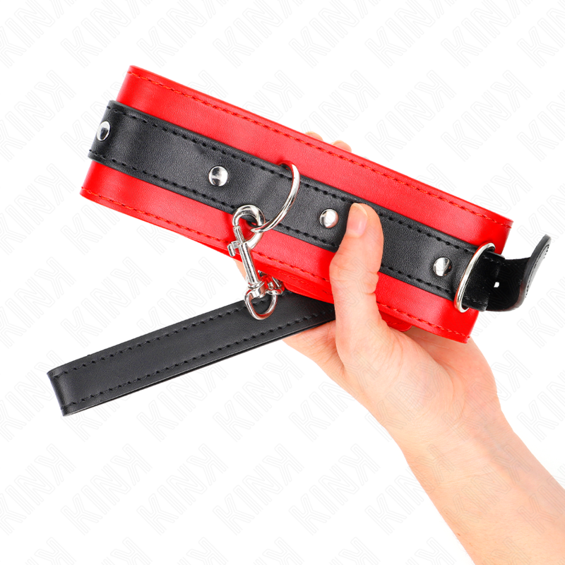 KINK - COLLAR WITH BELT 65 CM WITH STRAP RED 54 X 4.5 CM - Bild 5