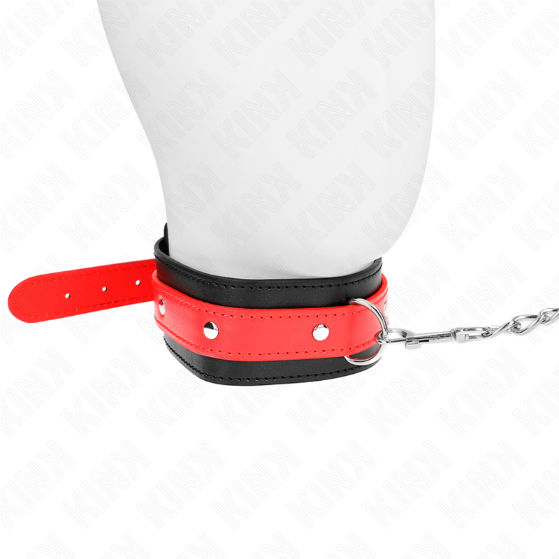 Alternative view of KINK - NECKLACE WITH RED STRAP 65 CM AJUSTABLE 36-43 CM X 5 CM