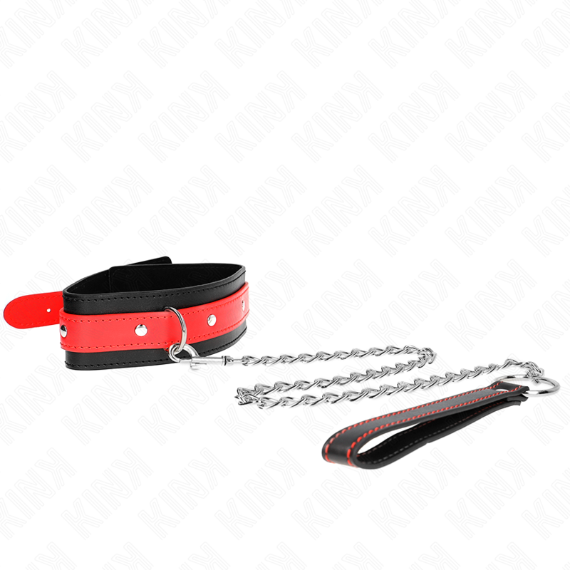 KINK - NECKLACE WITH RED STRAP 65 CM AJUSTABLE 36-43 CM X 5 CM - Bild 5