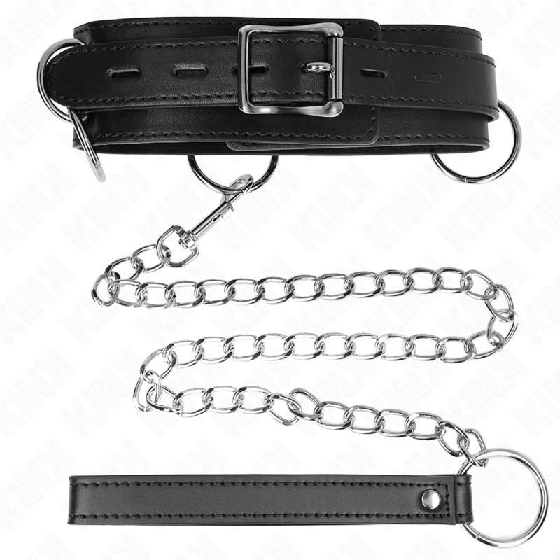 KINK - 3 RING SLAVERY NECKLACE WITH STRAP 80 CM 53 X 5 CM - Bild 6