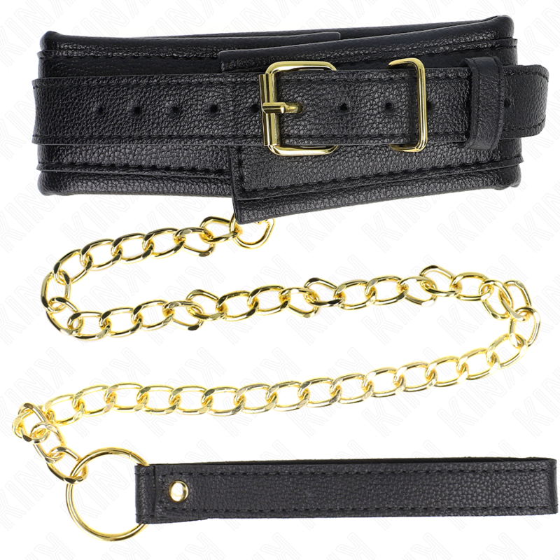 KINK - NECKLACE WITH SPONGE IMITATION LEATHER STRAP MODEL 1 ADJUSTABLE 37-54 CM X 3 CM - Bild 6