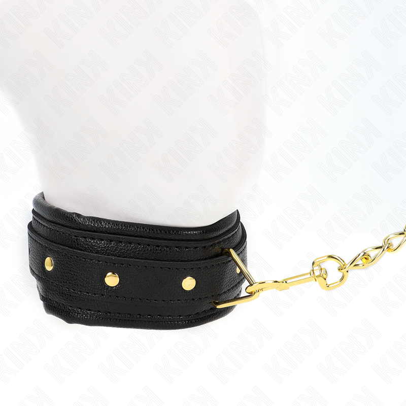 KINK - NECKLACE WITH SPONGE IMITATION LEATHER STRAP MODEL 1 ADJUSTABLE 37-54 CM X 3 CM - Bild 4