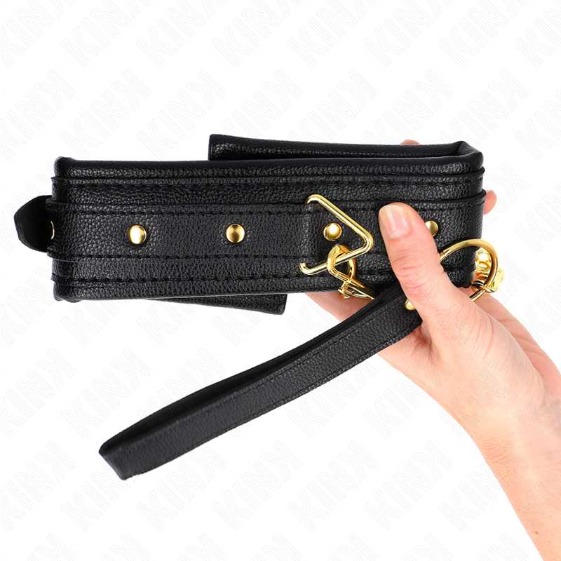 KINK - NECKLACE WITH SPONGE IMITATION LEATHER STRAP MODEL 1 ADJUSTABLE 37-54 CM X 3 CM - Bild 5
