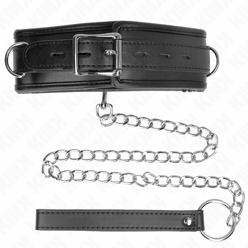 KINK - NECKLACE WITH SPONGE IMITATION LEATHER STRAP MODEL 3 ADJUSTABLE 37-54 CM X 3 CM - Bild 6