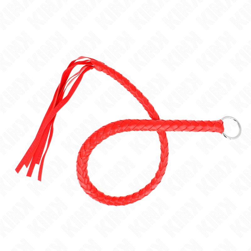 KINK - SNAKE WHIP WITH RED HAND RING 65 CM - Bild 4