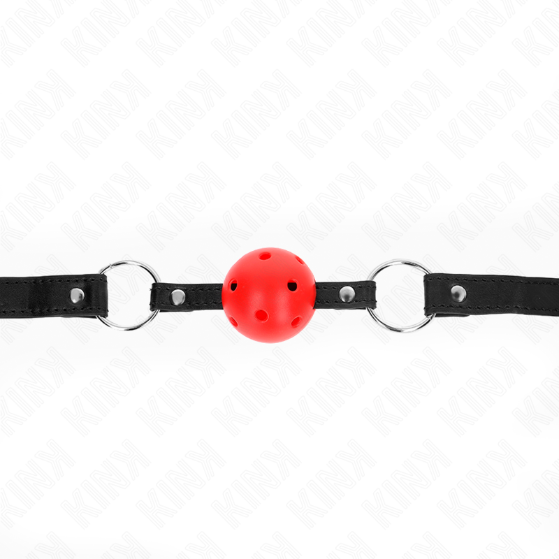 KINK - HOLLOW HARD RED BALL 4.5 CM GAG MODEL 1 63.5 X 2 CM - Bild 4