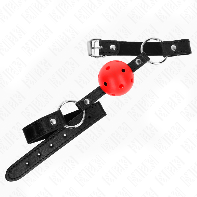 KINK - HOLLOW HARD RED BALL 4.5 CM GAG MODEL 1 63.5 X 2 CM - Bild 2