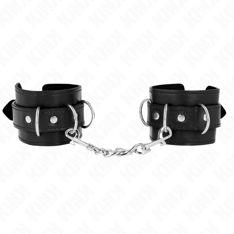 KINK - 3 D-RING WRIST RESTRAINTS ADJUSTABLE BLACK 17.5-25 CM X 6 CM - Bild 2
