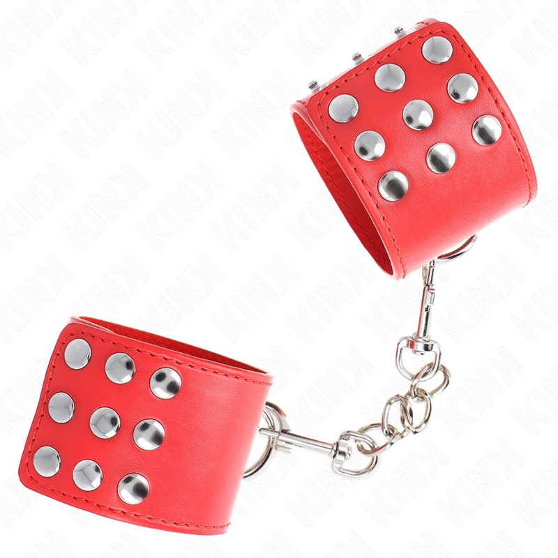 KINK - WRIST RESTRAINTS WITH SNAP FASTEN RED ADJUSTABLE 19-24 CM X 5.5 CM - Bild 3