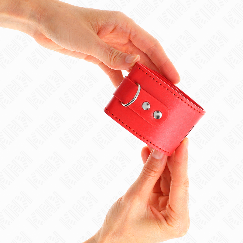 KINK - WRIST RESTRAINTS WITH PADLOCK CLOSURE RED ADJUSTABLE 16-23 CM X 5.5 CM - Bild 4