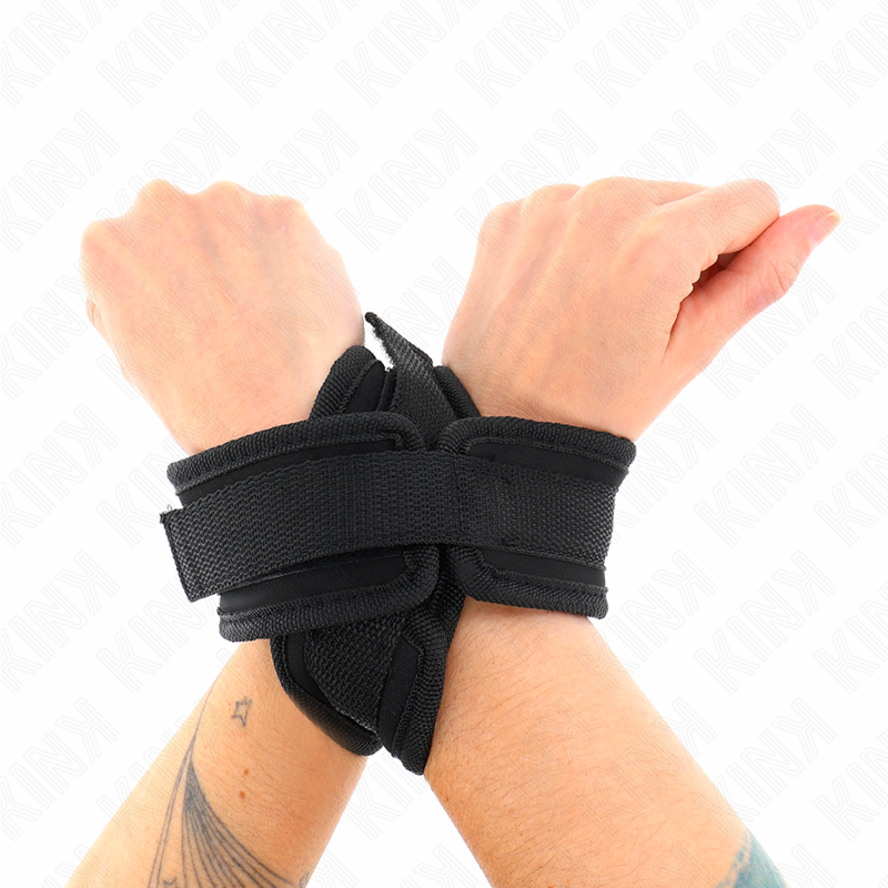 KINK - CROSS CUFFS BLACK 34 X 5.5 CM - Bild 4