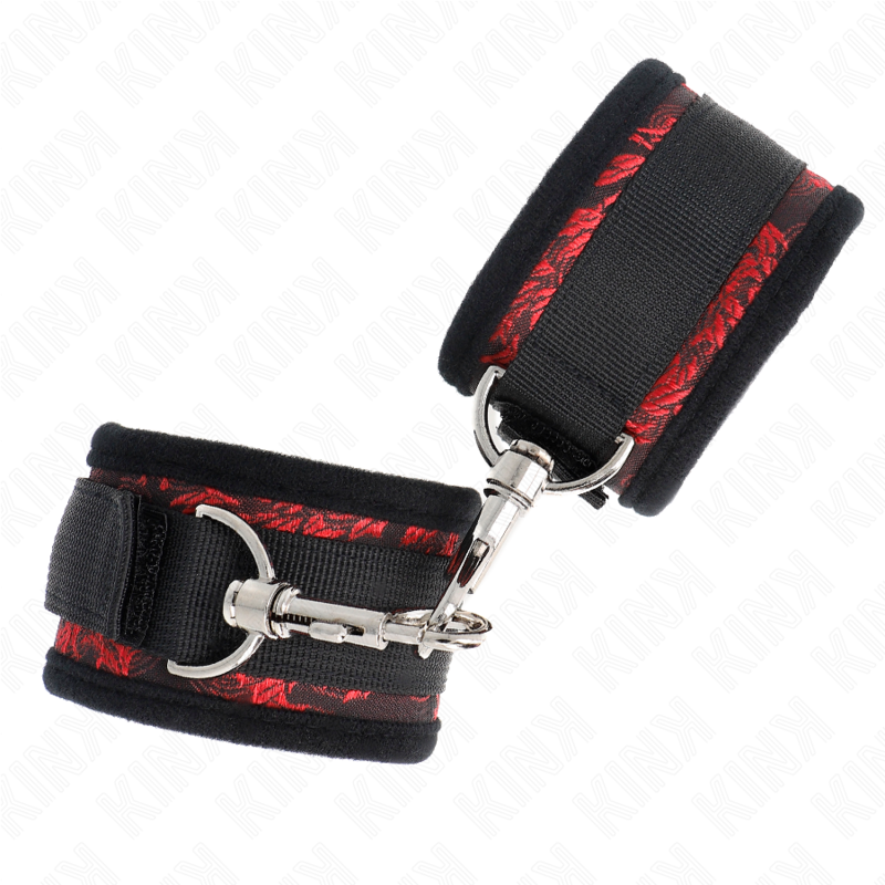 KINK - SCANDAL WRIST RESTRAINTS RED-BLACK - Bild 3