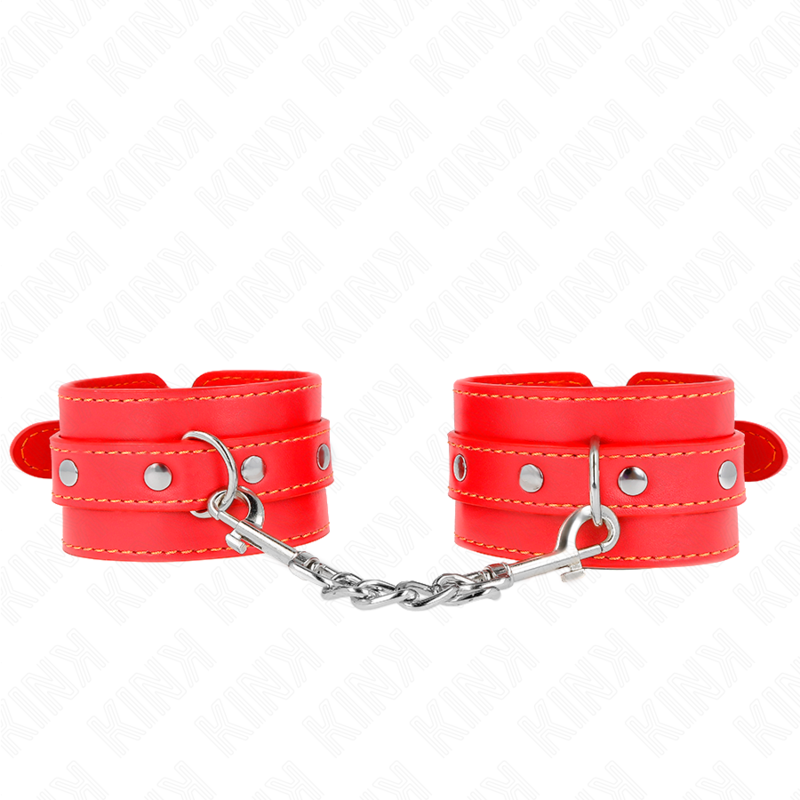 Alternative view of KINK - THIN WRIST RESTRAINTS RED ADJUSTABLE 21-33 CM