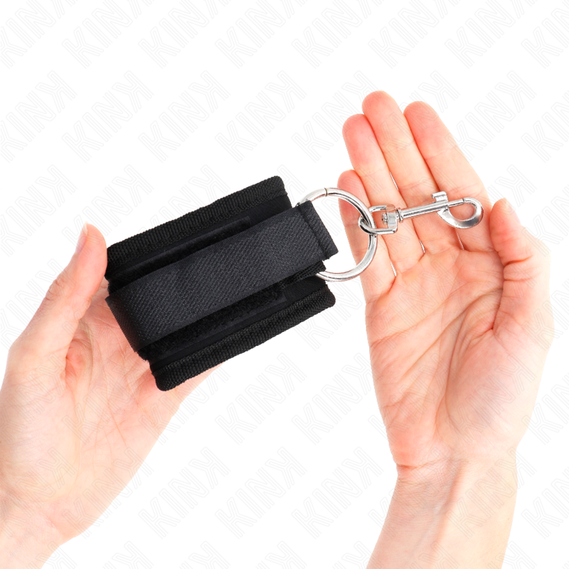 KINK - WRIST RESTRAINTS BLACK ADJUSTABLE 18-35 CM X 6 CM - Bild 4