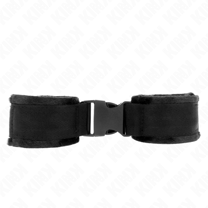 Alternative view of KINK - NYLON BIND HOOK&LOOP WRIST RESTRAINTS RED-BLACK MODEL 1 AJDUSTABLE 25-35 CM X 6 CM