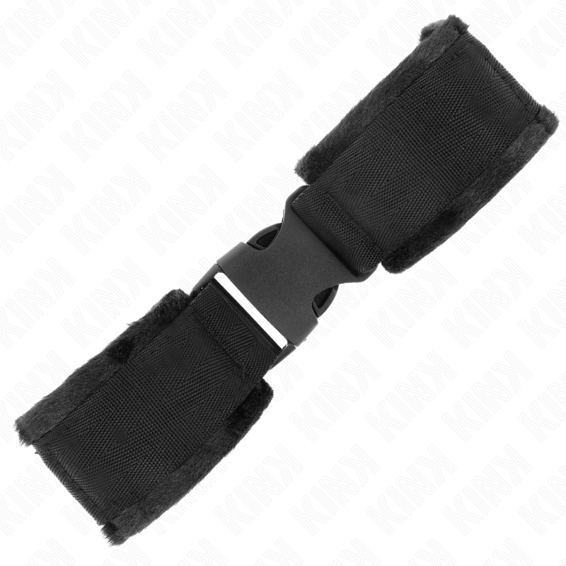 KINK - NYLON BIND HOOK&LOOP WRIST RESTRAINTS RED-BLACK MODEL 1 AJDUSTABLE 25-35 CM X 6 CM - Bild 3