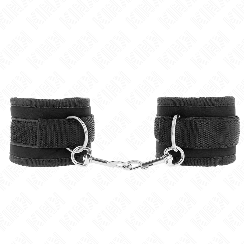 KINK - NYLON BIND HOOK&LOOP WRIST RESTRAINTS BLACK MODEL 2 ADJUSTABLE 18-35 CM X 6 CM - Bild 2