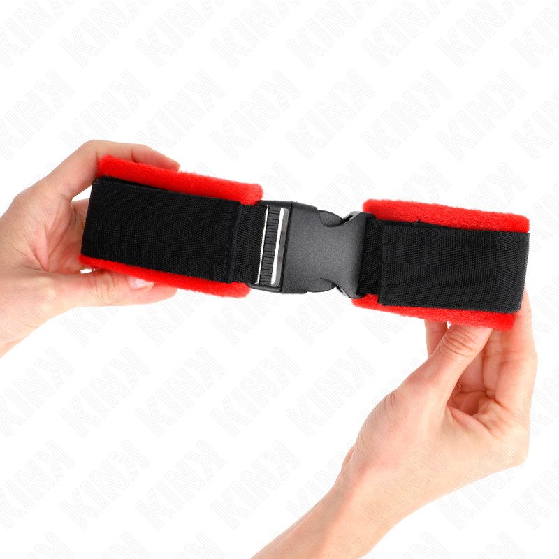 KINK - NYLON BIND HOOK&LOOP WRIST RESTRAINTS BLACK MODEL 1 AJDUSTABLE 25-35 CM X 6 CM - Bild 4