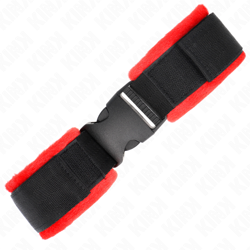 KINK - NYLON BIND HOOK&LOOP WRIST RESTRAINTS BLACK MODEL 1 AJDUSTABLE 25-35 CM X 6 CM - Bild 3