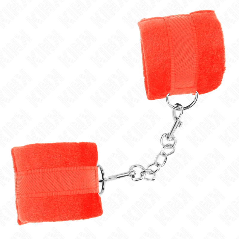KINK - BEGINNER FUR HAND CUFFS RED 30 X 7 CM - Bild 3
