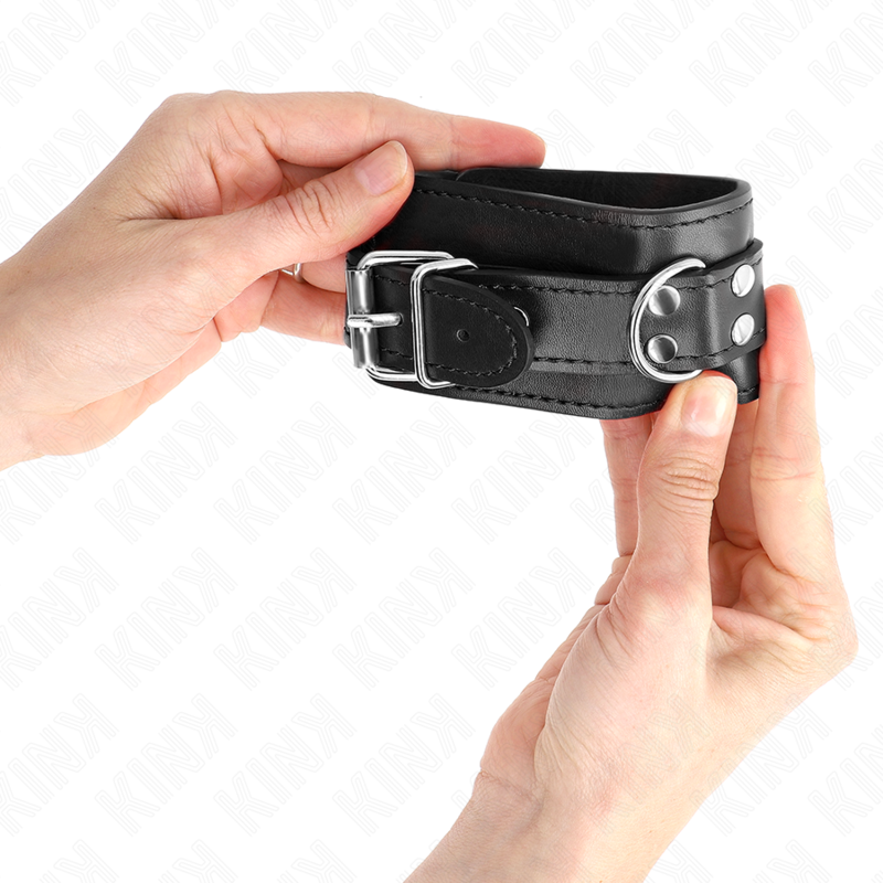 KINK - SIMPLE WRIST RESTRAINTS BLACK ADJUSTABLE 20-23 CM X 5.5 CM - Bild 4