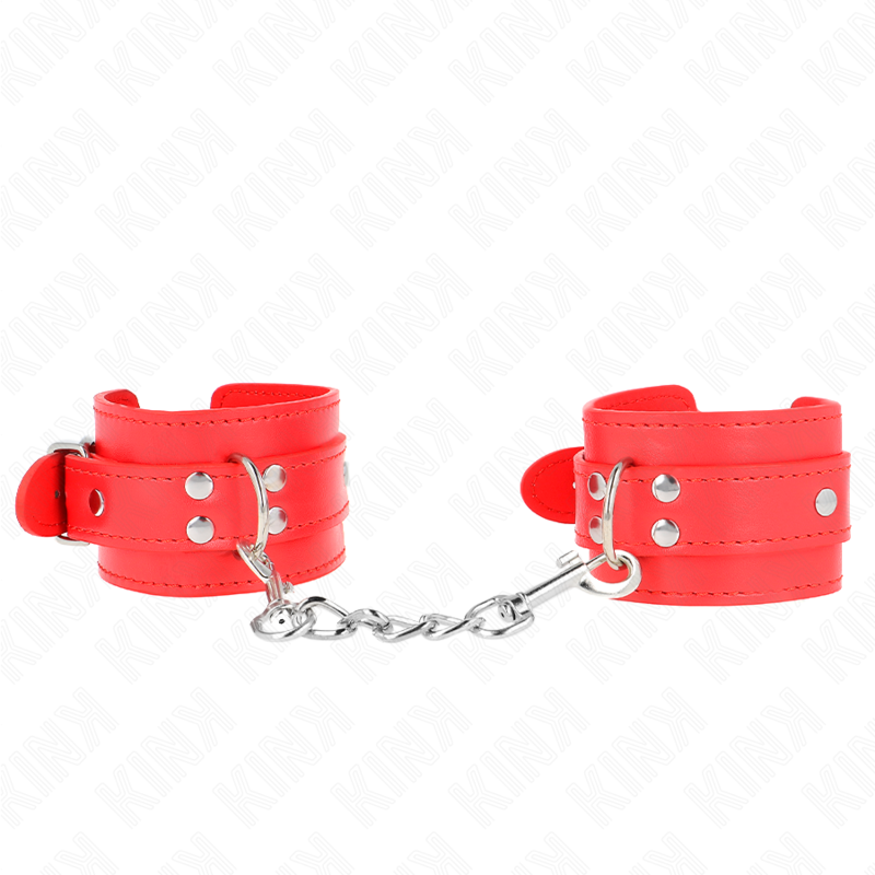 Alternative view of KINK - SIMPLE WRIST RESTRAINTS RED ADJUSTABLE 20-23 CM X 5.5 CM