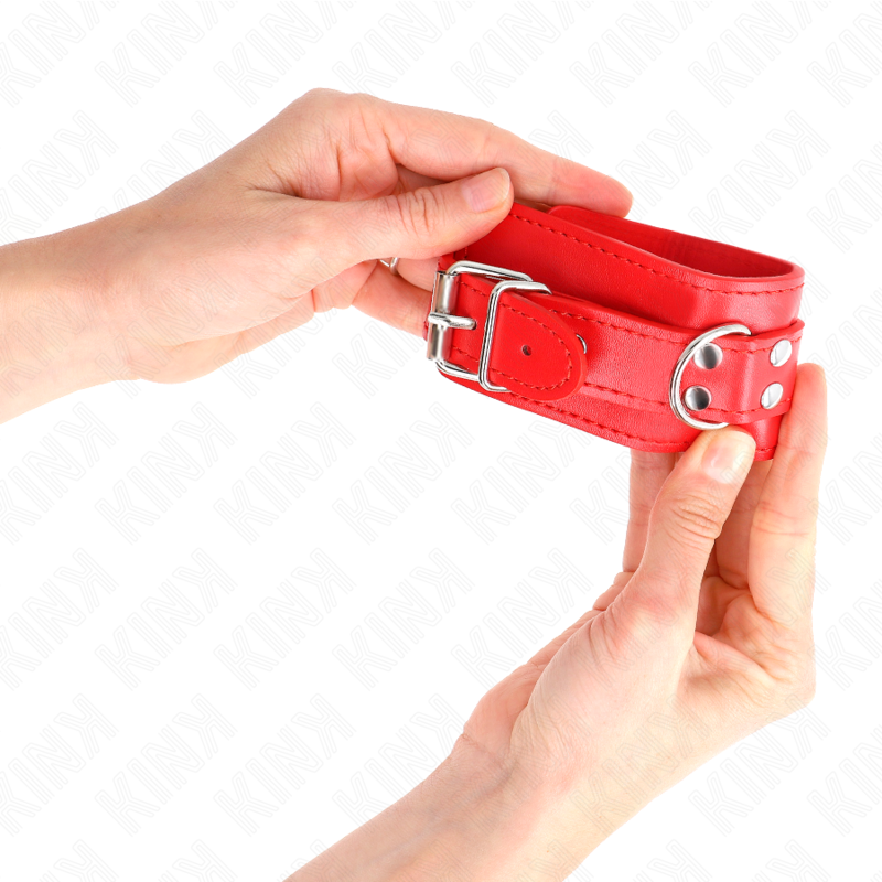 KINK - SIMPLE WRIST RESTRAINTS RED ADJUSTABLE 20-23 CM X 5.5 CM - Bild 4
