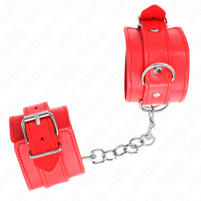 KINK - SIMPLE WRIST RESTRAINTS RED ADJUSTABLE 20-23 CM X 5.5 CM - Bild 3