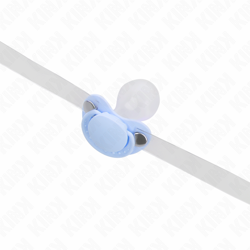 KINK - LIGHT BLUE PACIFIER SHAPED GAG 5.5 x 4 CM ADJUSTABLE 43-60 CM - Bild 4