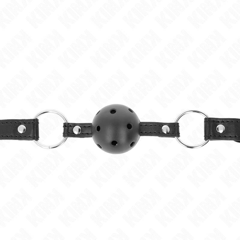KINK - HOLLOW HARD BLACK BALL 4.5 CM GAG MODEL 1 63.5 X 2 CM - Bild 3