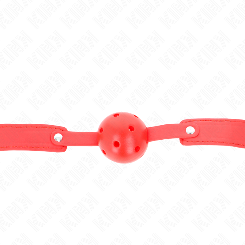 Alternative view of KINK - RED BREATHABLE BALL 4.5 CM GAG 65 x 2.5 CM