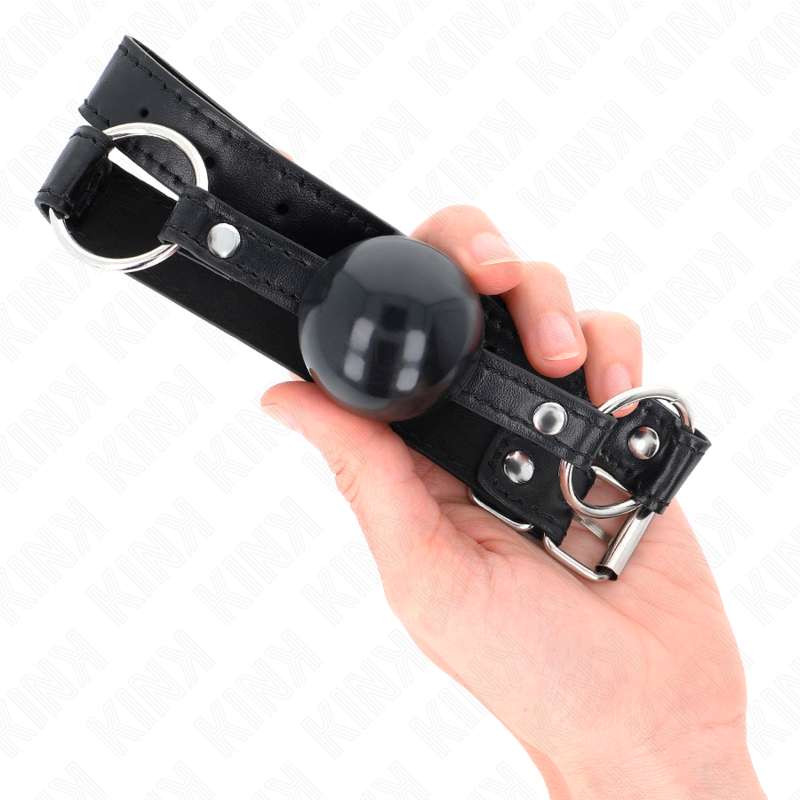 KINK - BLACK TPE BALL 4 CM GAG 60 x 2 CM - Bild 4