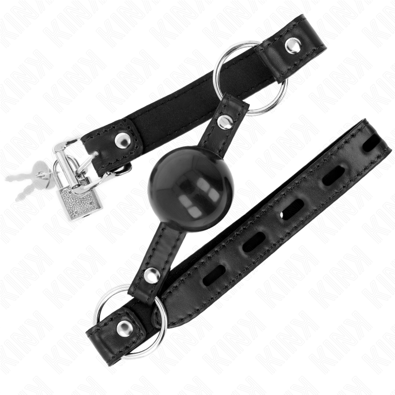 Alternative view of KINK - BLACK TPE BALL 4 CM GAG 60 x 2 CM