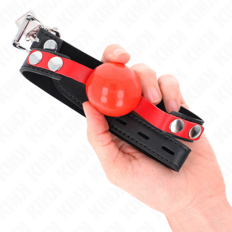KINK - SOFT TPE BALL 4 CM GAG MODEL 4 60 x 2 CM ADJUSTABLE 37-52 CM - Bild 4