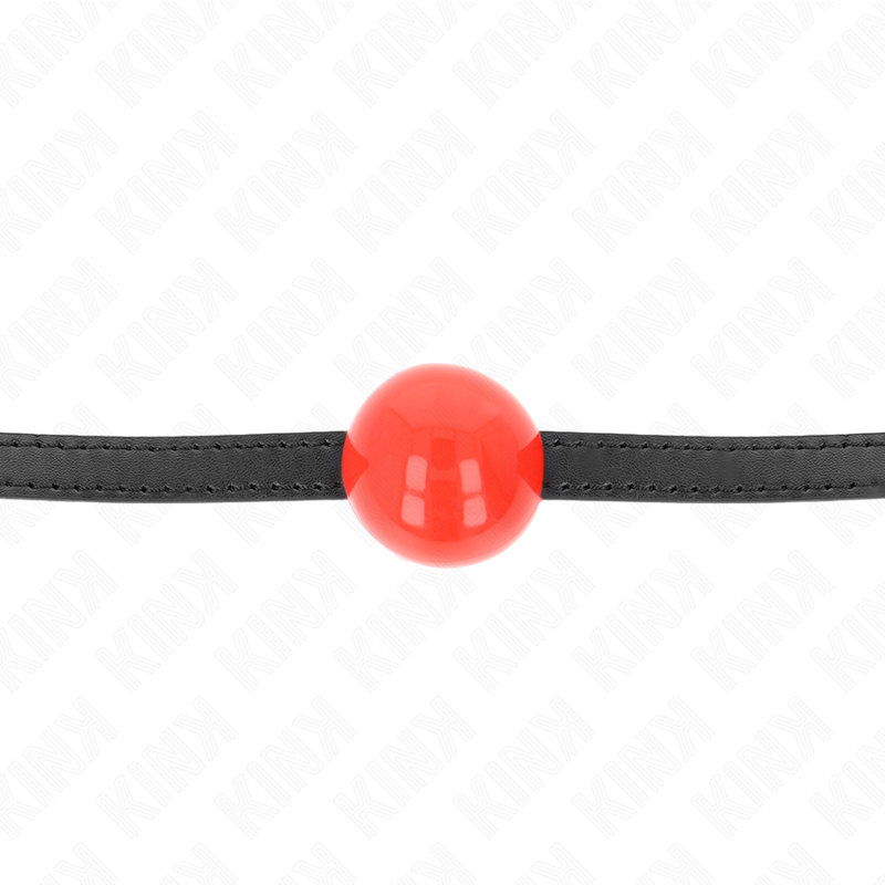 KINK - RED SINGLE SOLID BALL 4 CM GAG 65 x 1.5 CM - Bild 3