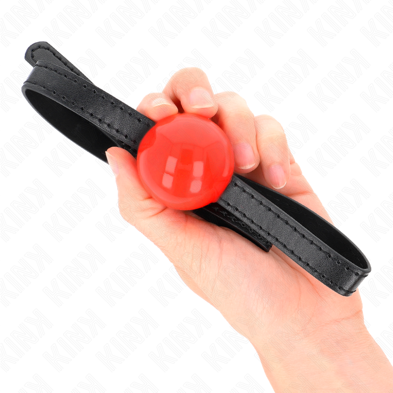KINK - RED SINGLE SOLID BALL 4 CM GAG 65 x 1.5 CM - Bild 4