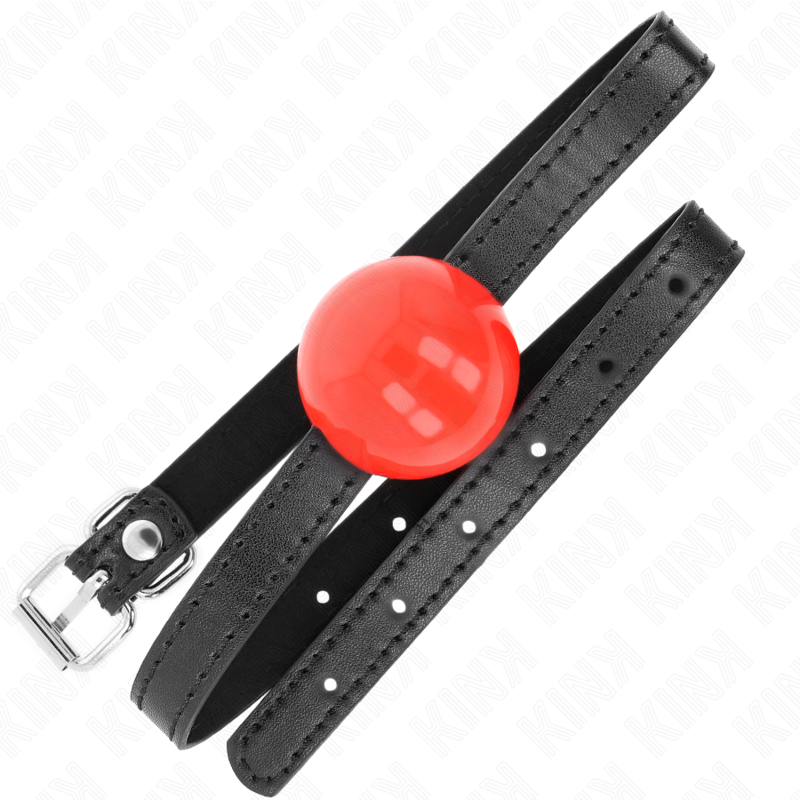 Alternative view of KINK - RED SINGLE SOLID BALL 4 CM GAG 65 x 1.5 CM