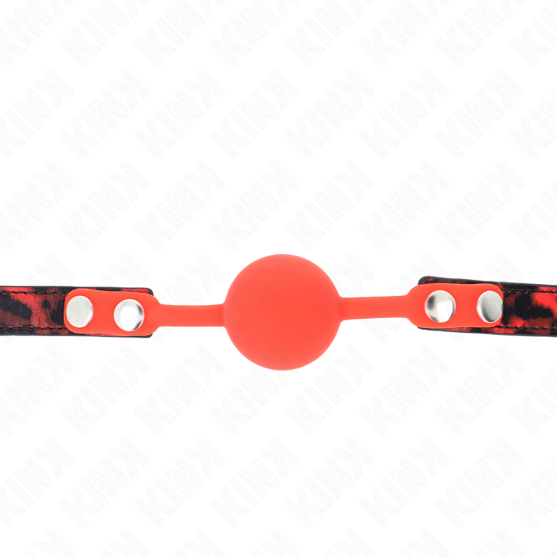Alternative view of KINK - MODEL 2 SILICONE BALL 4 CM GAG WITH LOCK 60 x 2 CM