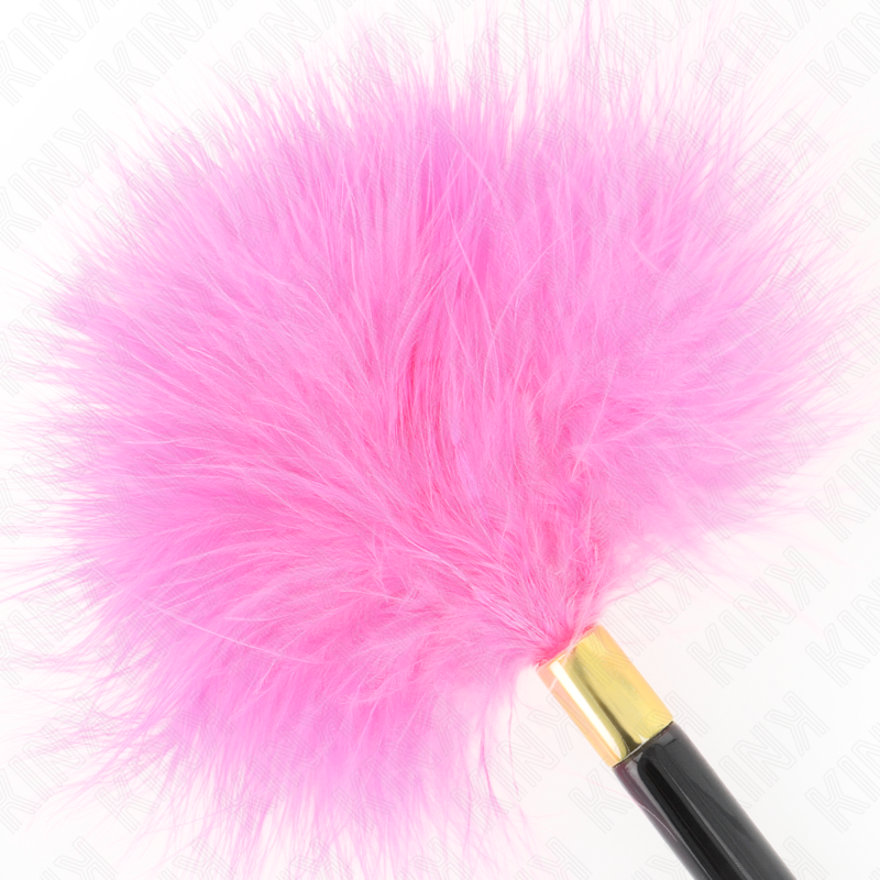 Alternative view of KINK - FUCHSIA GOLD METAL TICKLE FEATHERS 18 CM