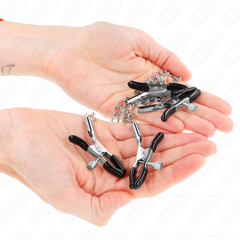 KINK - 4 NIPPLE AND CLIT CLAMPS ADJUSTABLE SILVER - Bild 3