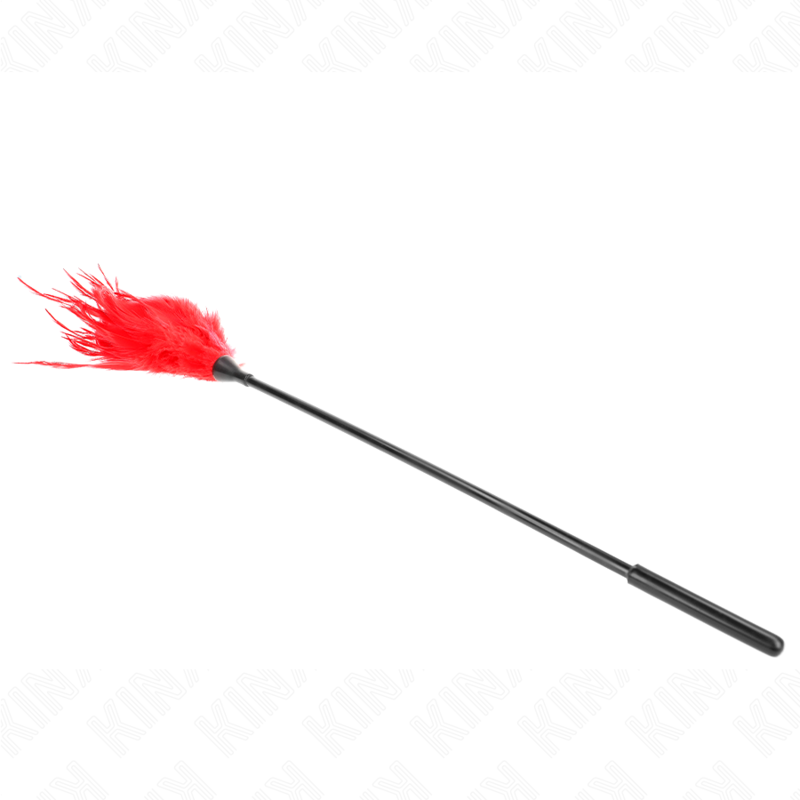 Alternative view of KINK - MULTIPLE RED TICKLE FEATHERS 45 CM