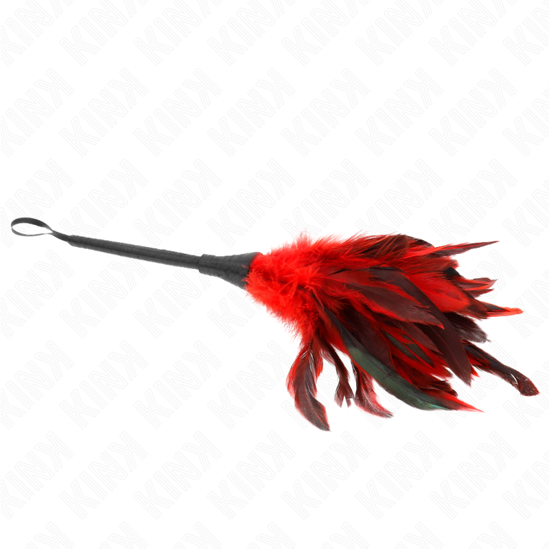 KINK - RED MAIDS HORN SHAPED TICKLE CHICKEN FEATHERS 36 CM - Bild 4