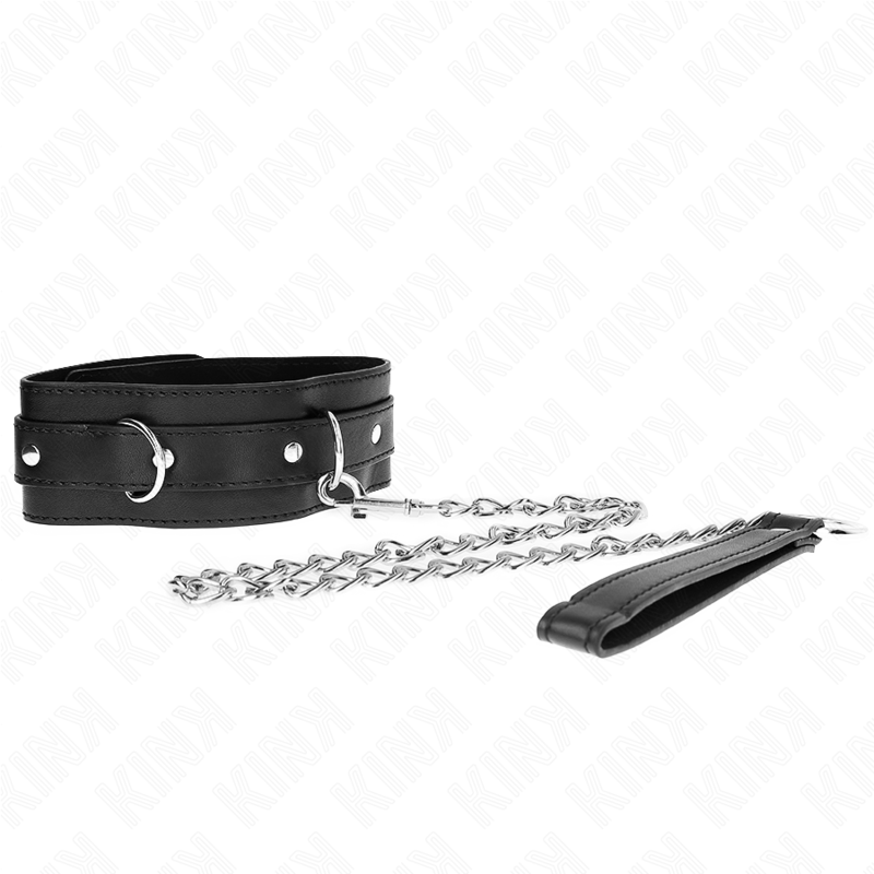 KINK - COLLAR WITH BELT 65 CM WITH STRAP BLACK 54 X 4.5 CM - Bild 5