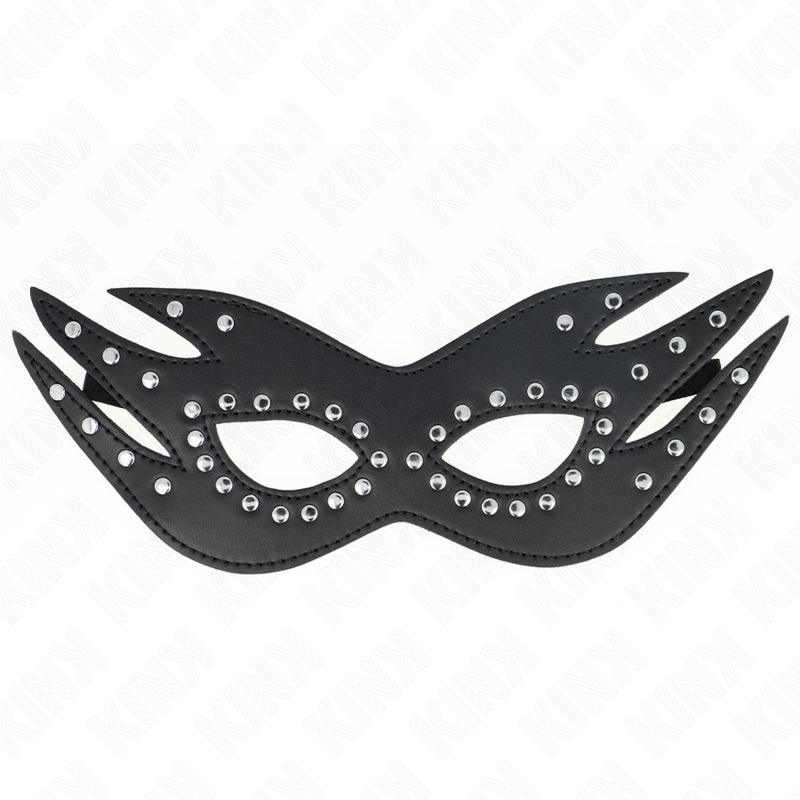 Alternative view of KINK - LEATHERETTE MASK WITH RIVETS MODEL 3 26 x 9.5 CM