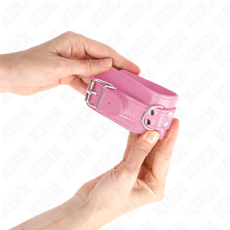 KINK - SIMPLE WRIST RESTRAINTS PINK ADJUSTABLE 20-23 CM X 5.5 CM - Bild 3