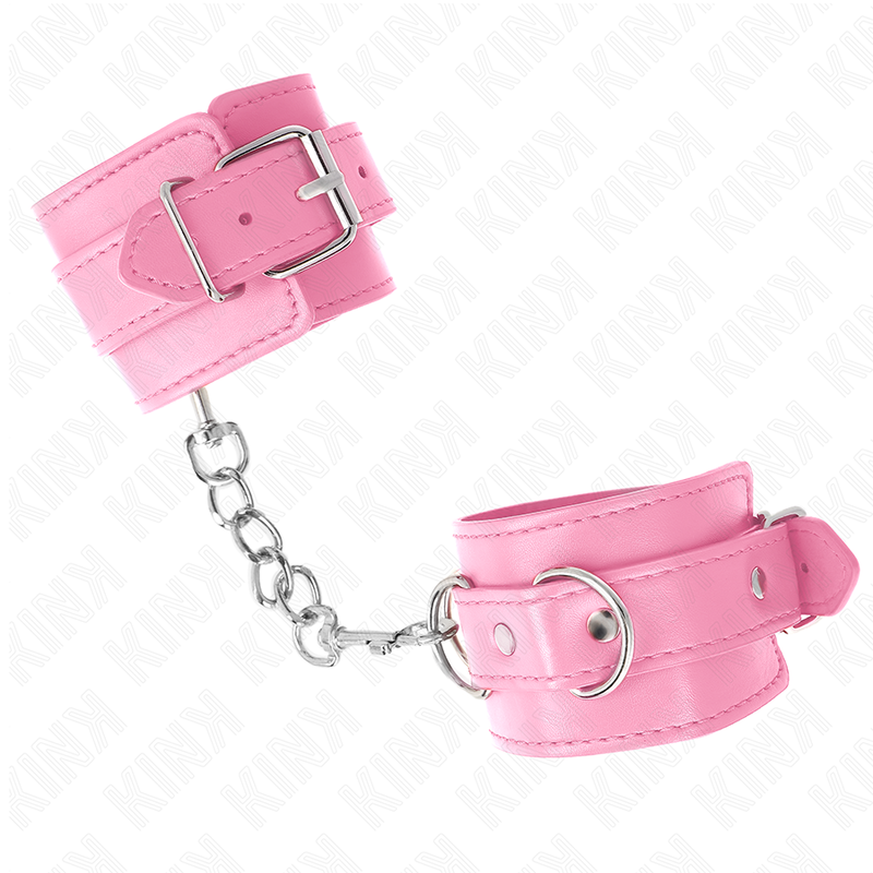 KINK - SIMPLE WRIST RESTRAINTS PINK ADJUSTABLE 20-23 CM X 5.5 CM - Bild 4